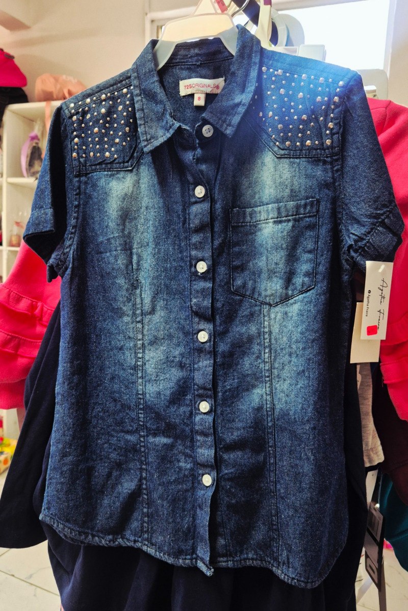 blusa mesclilla