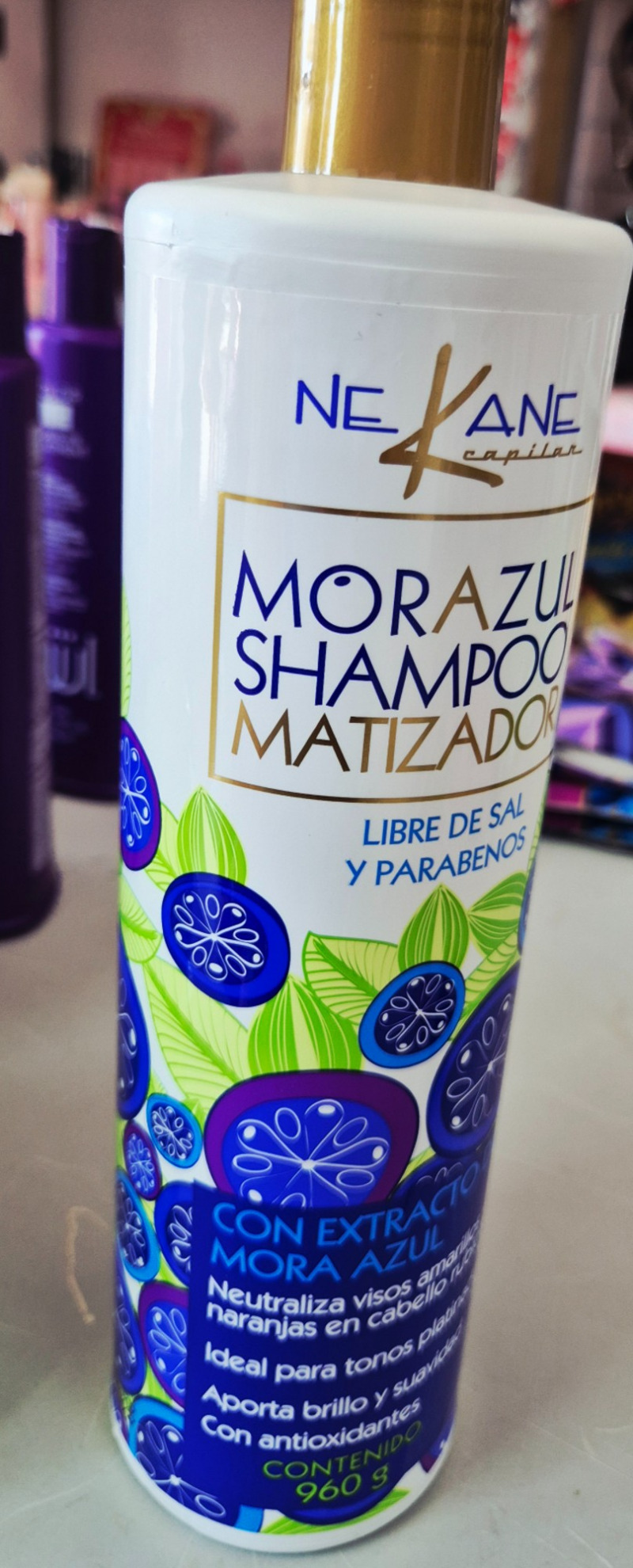Shampoo mora azul grande
