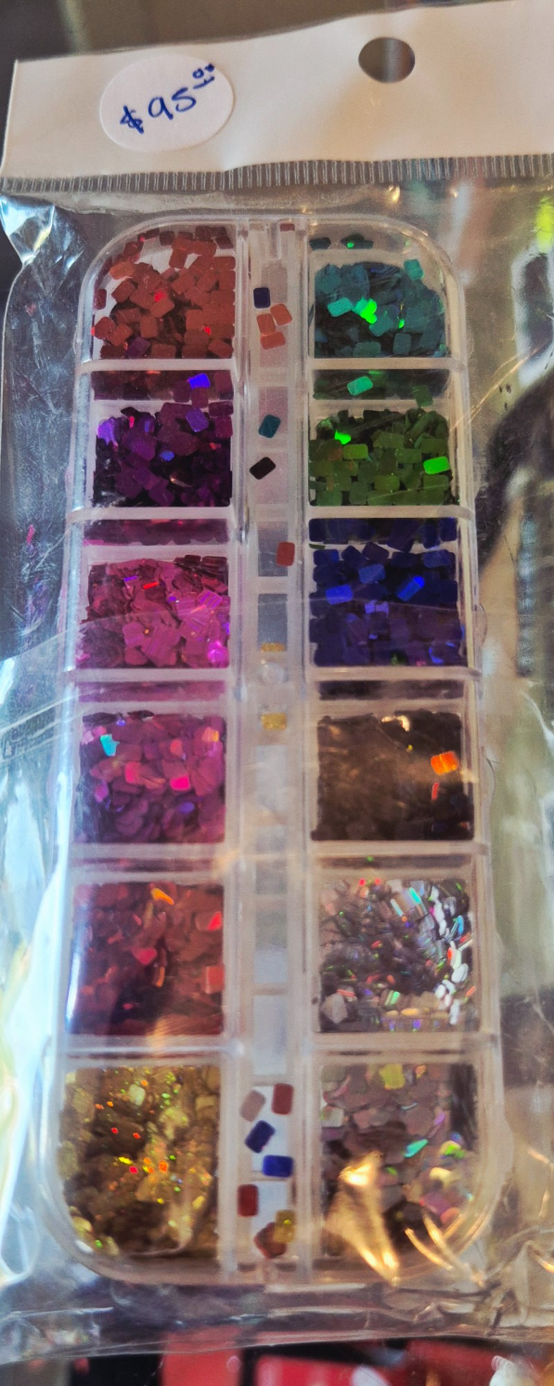 Decoración holografica/ cuadritos, colores