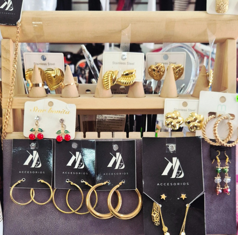 Accesorios / aretes / anillos / acero inoxidable