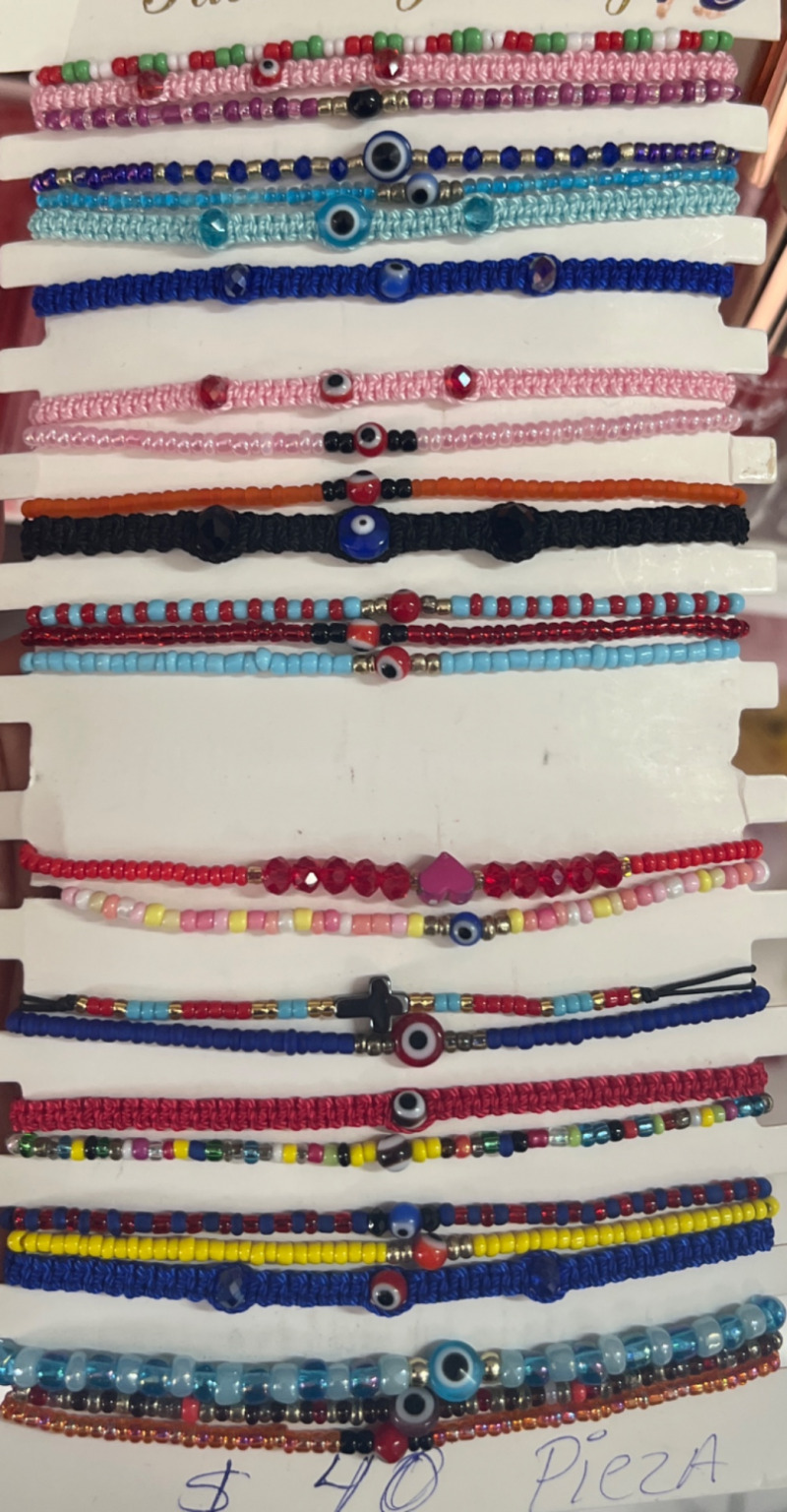 pulseras tejidas/pulsera ojo