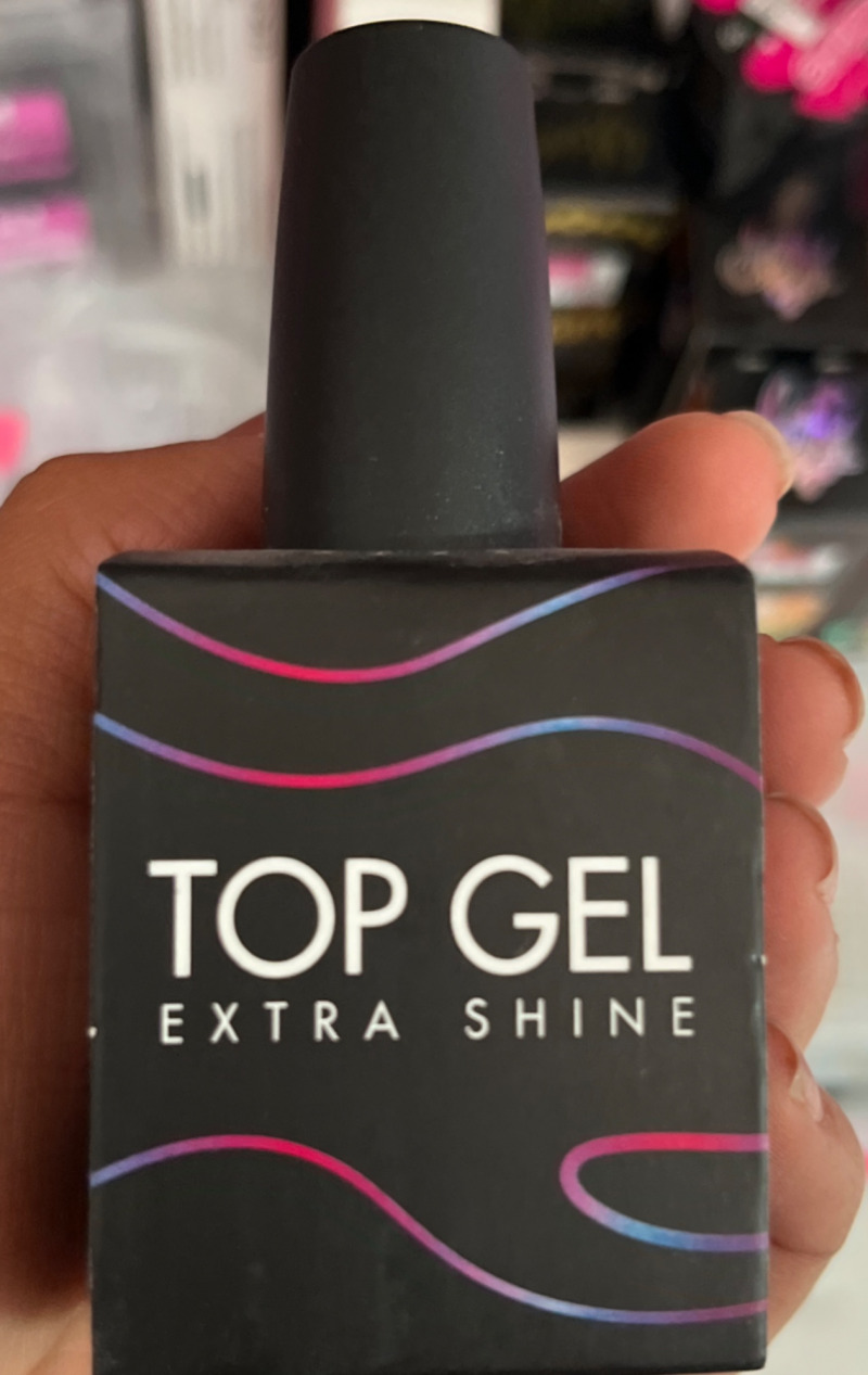 Top gel negro