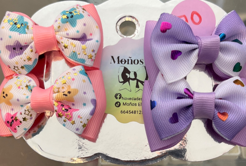 Moño set 4 piezas