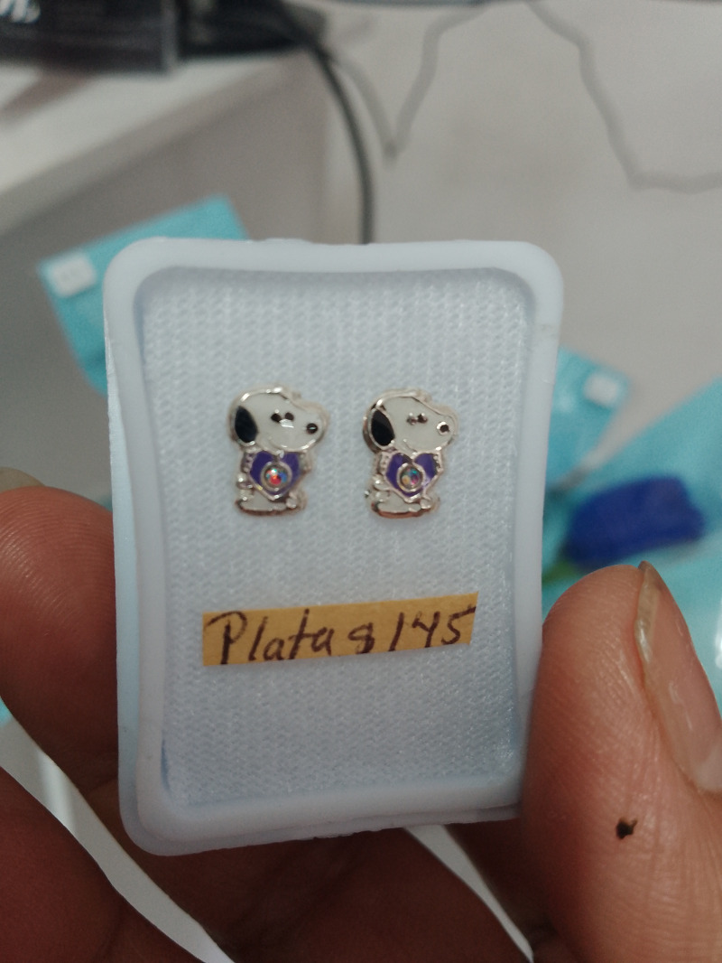 Broquel snupy plata