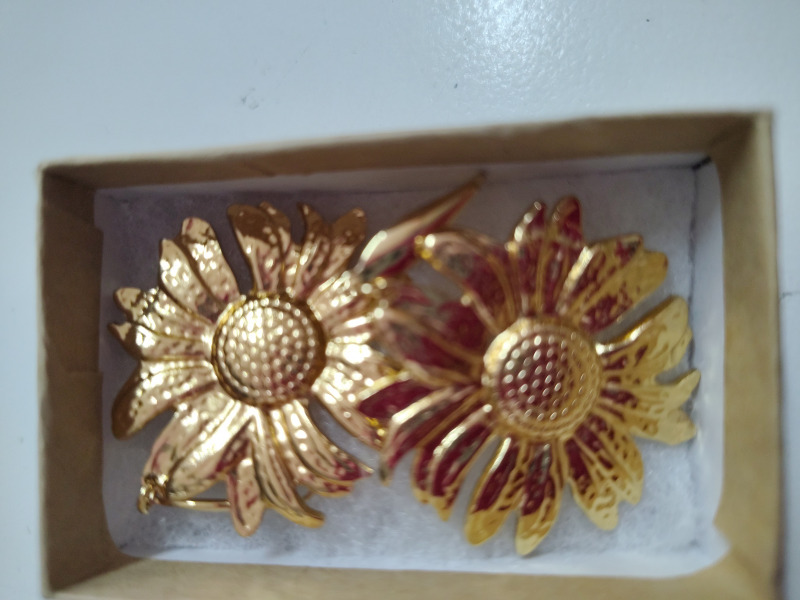 Aretes girasoles