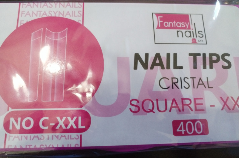 Tips cristal cuadrado