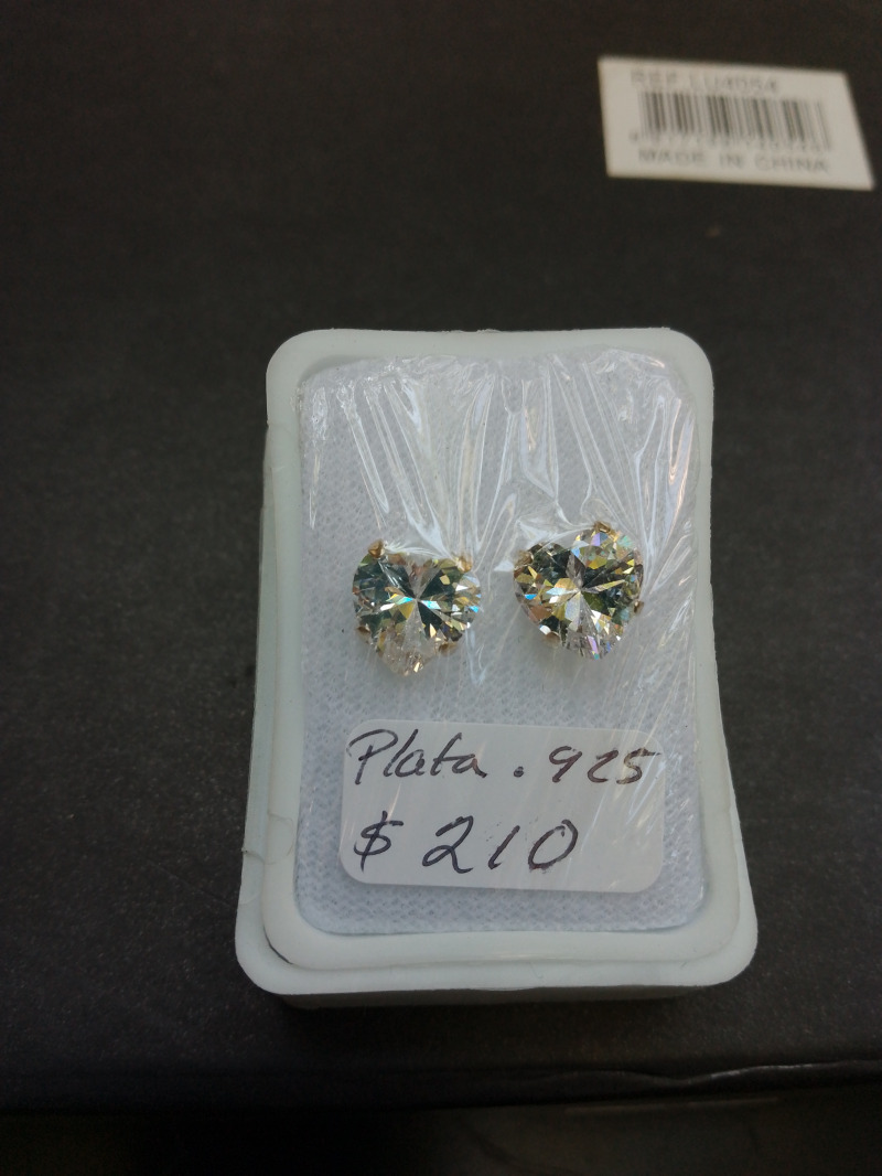Broquel ziconia corazón plata
