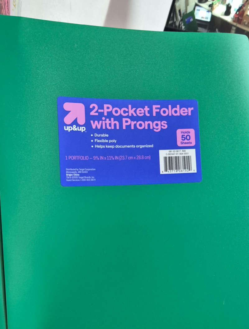 Folder plastico
