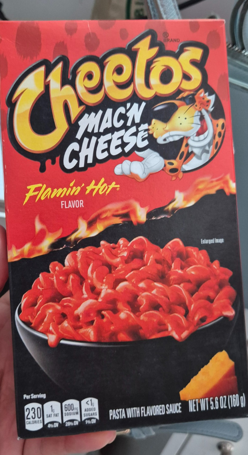 chettos flaming mac and chesse