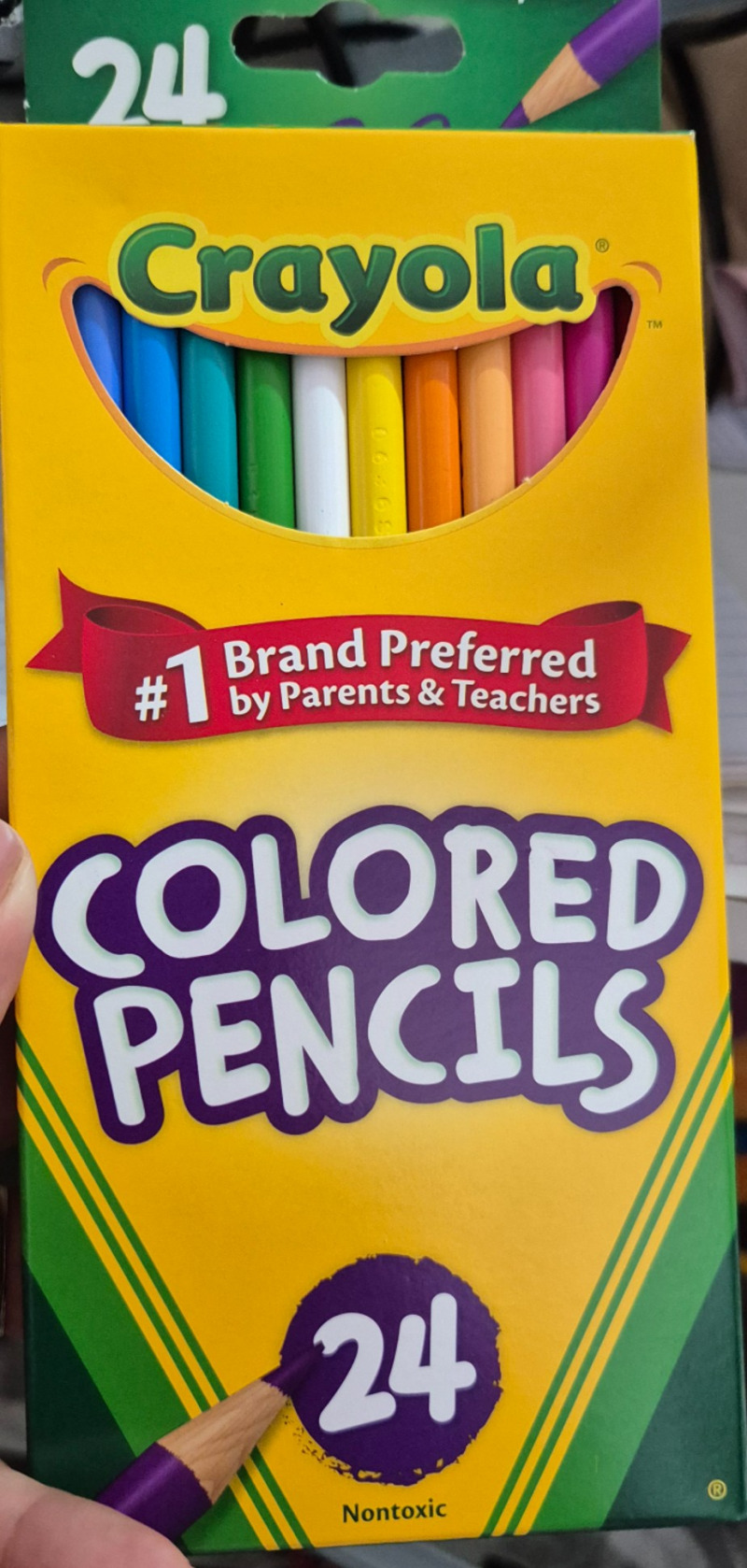 Colores crayola 24 piezas palo