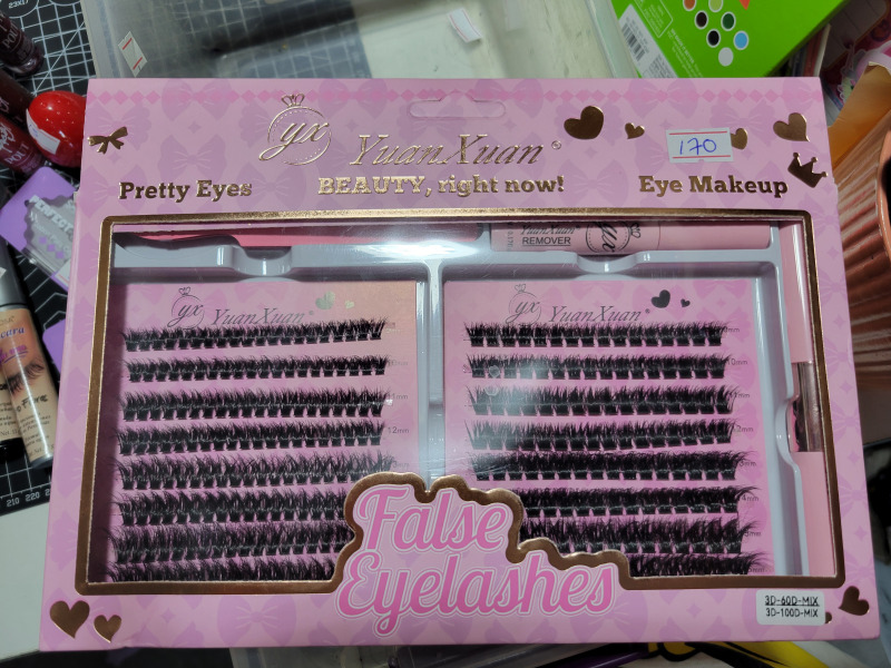 Set pestañas con accesorios Pretty Eyes
