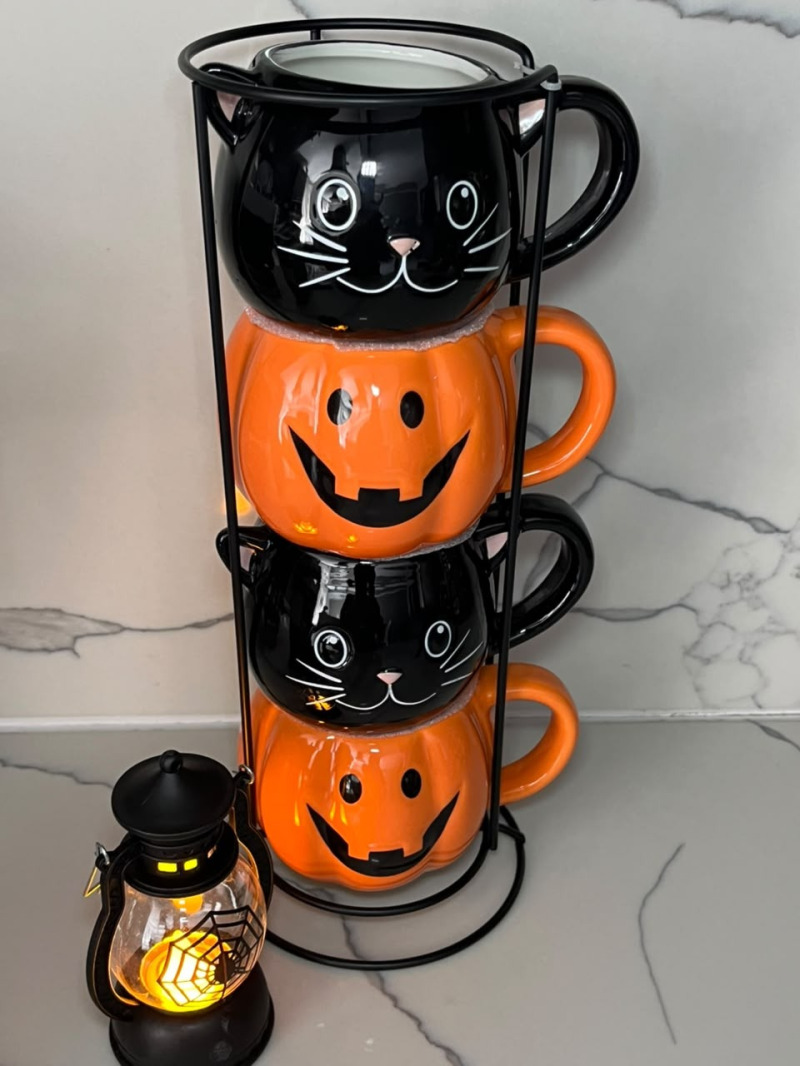 Juego De 4 Tazas Halloween 🎃