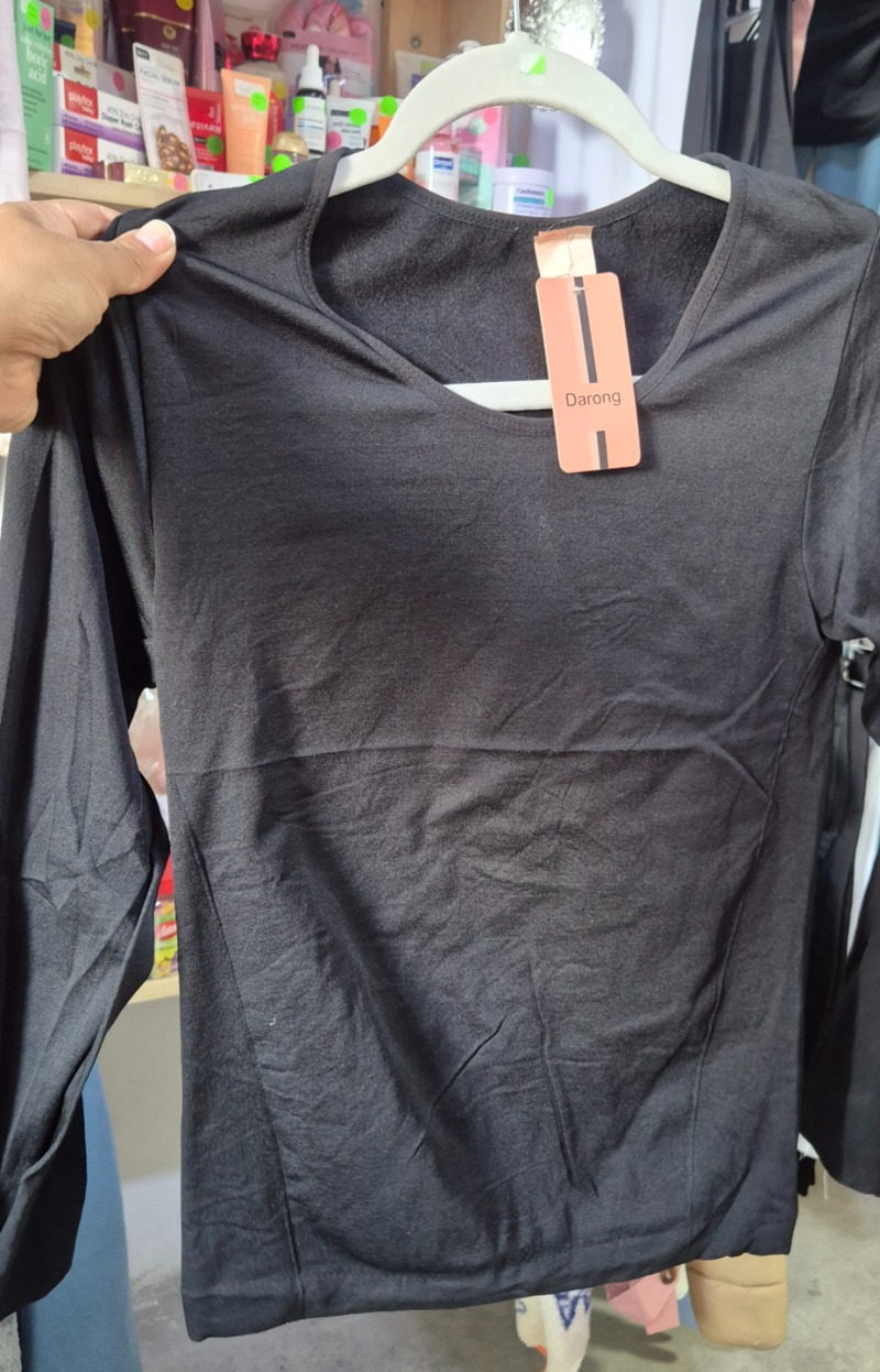 blusa termica cuello redondo