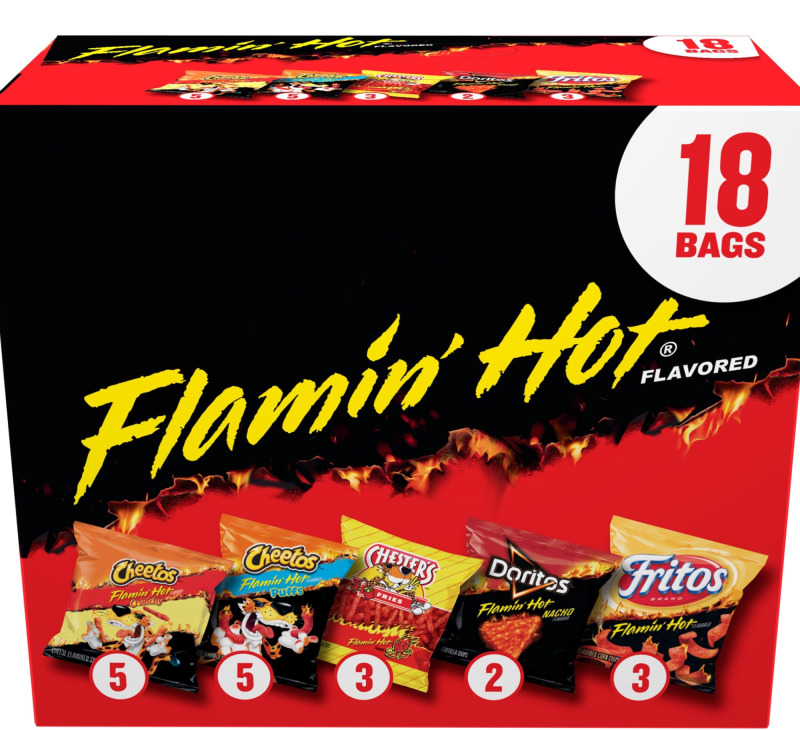 Papas chicas/ chetos flaming chicos